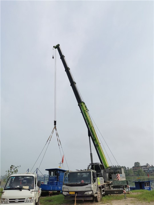 余姚市桥梁建设吊装案例